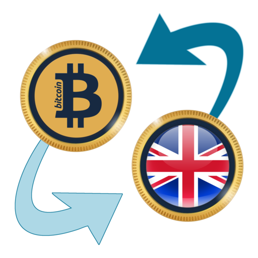 Bitcoin x British Pound logo