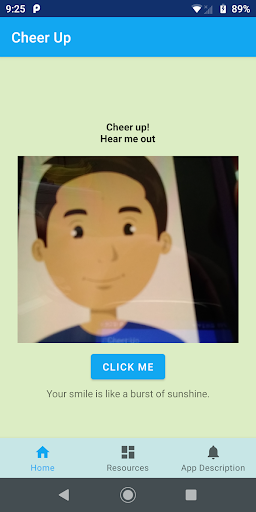 Android application Cheer Up screenshort