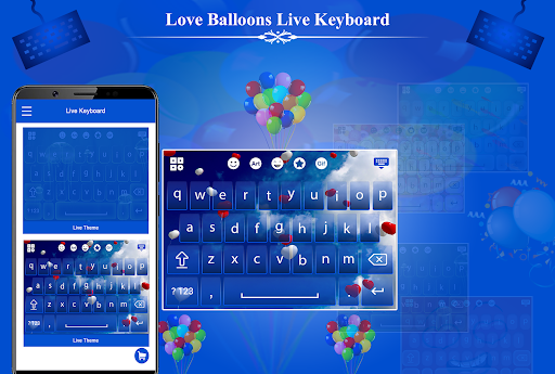 Love Balloons Live Keyboard Screen 2