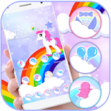 Cute Rainbow Unicorn Theme icon