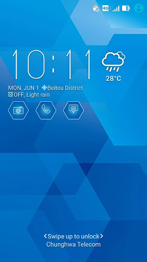 Android application Simple Blue ASUS ZenUI Theme screenshort