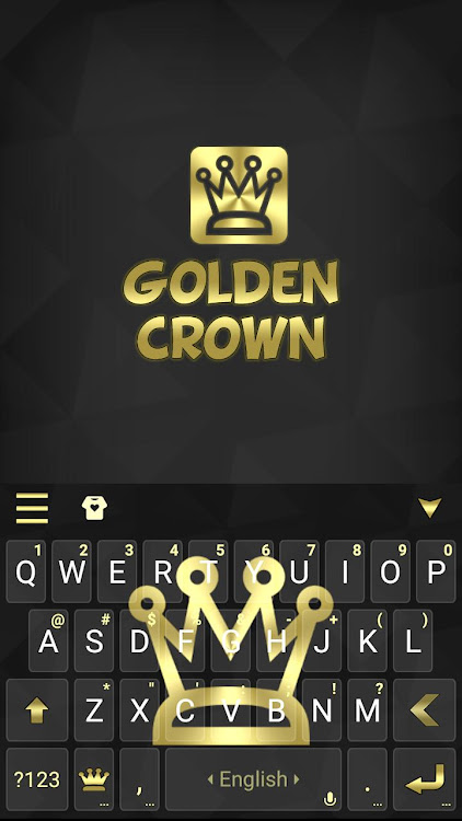 Golden Crown Keyboard Backgrou - 6.0.1230_10 - (Android)