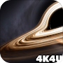 4K Black Hole Horizon Video Li