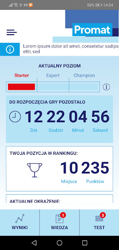 Promat PROgres Screen 2
