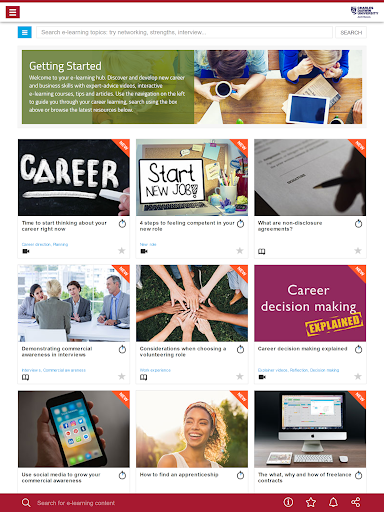 My Career Centre Screen 2