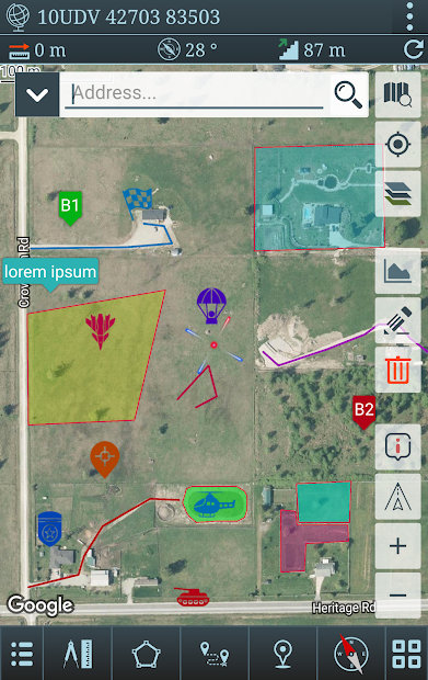 Screenshot 2 Mgrs & Utm Mapa Pro android
