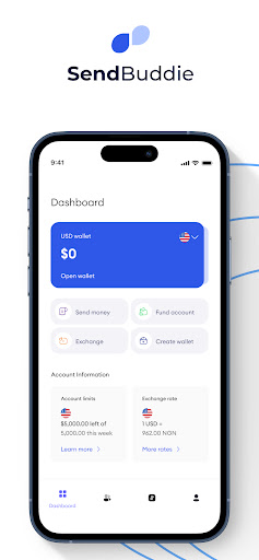 Android application SendBuddie screenshort
