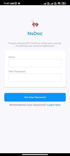 Android application NSDOC screenshort