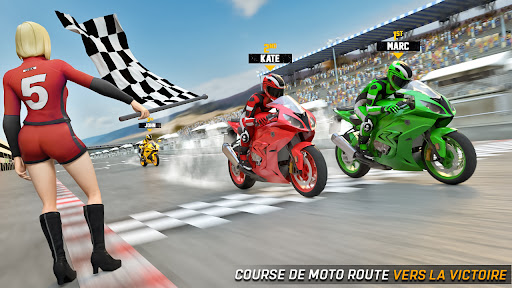 Jeux De Course De Moto Offline APK MOD (Astuce) screenshots 2