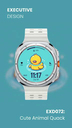 EXD072: Cute Duck Watch Face screenshot 2