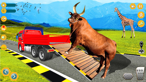 Android application Animal Transport 3d truck game screenshort