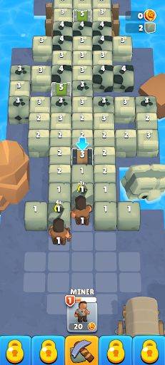 Android application Miners Merge Adventure screenshort