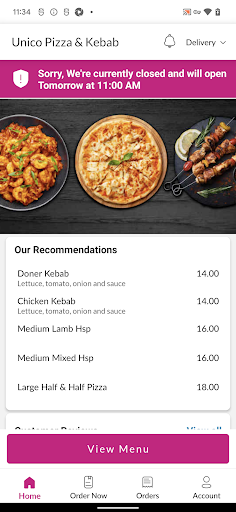 Unico Pizza and Kebab Screen 2