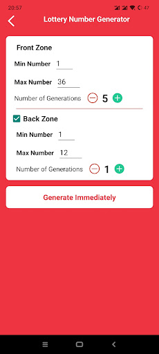 Random Number-LotteryAssistant Screen 2