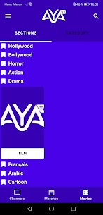 تحميل تطبيق AYA TV لمشاهدة المسلسلات والمباريات مباشر 4