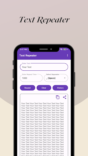 Text Repeater & Remember Screen 2