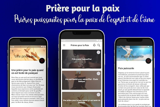 Android application Prières pour la Paix screenshort