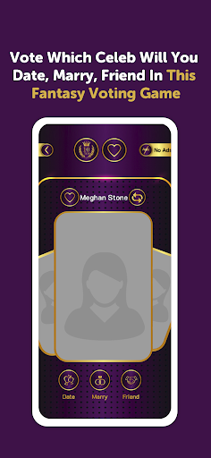 Android application Date Marry Friend: Vote Celebs screenshort