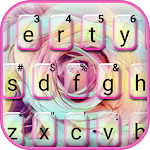 Cover Image of Download Colorful Watercolor Rose Keybo  APK