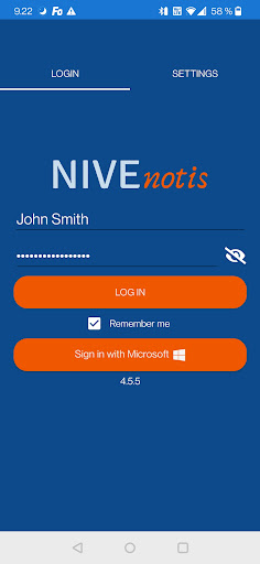 Android application Nive Notis screenshort