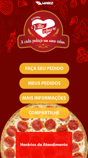 Android application Pizzaria Villa Amore screenshort