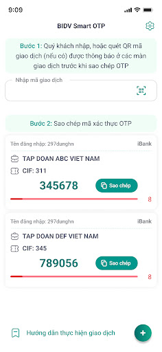 BIDV Smart OTP Screen 3