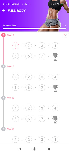 Screenshot of Female Fitness Belly Legs Butt