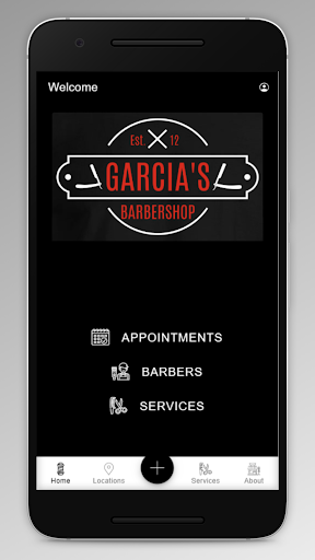 Android application Garcia’s Barbershop screenshort
