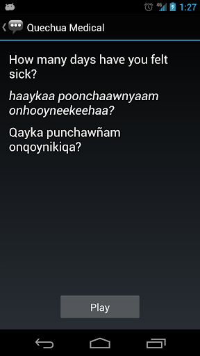 Quechua Medical Phrases Screen 3
