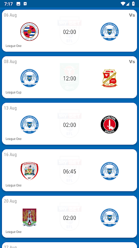 Peterborough United Fan App Screen 2