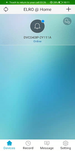 Android application ELRO Intercom screenshort