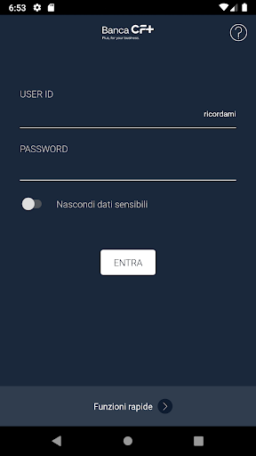 Android application Conto Deposito screenshort