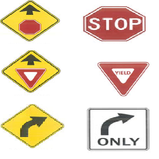 U.S. Road Symbol Sign Test Screen 2