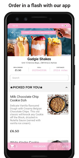 Android application Gadgie Shakes screenshort