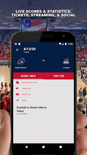 RMU Athletics Gameday Screen 3