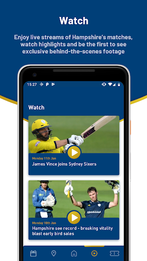Screenshot of Hampshire Cricket