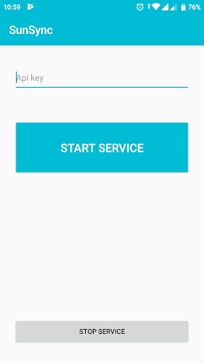 Android application SunRestudio screenshort