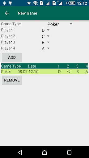 Game Scores Calculation Screen 3