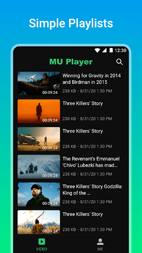 MU Player Screen 2