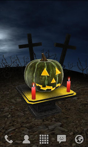 Halloween Pumpkin 3D Wallpaper