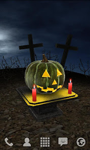 Captura de Pantalla 4 Halloween Pumpkin 3D Wallpaper android