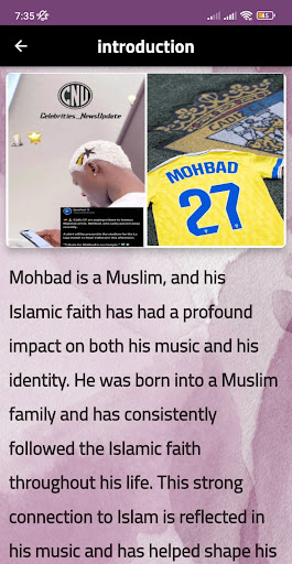 Android application is mohbad a muslim screenshort