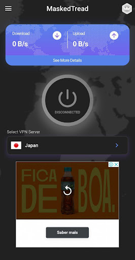 Android application MaskedTread VPN screenshort