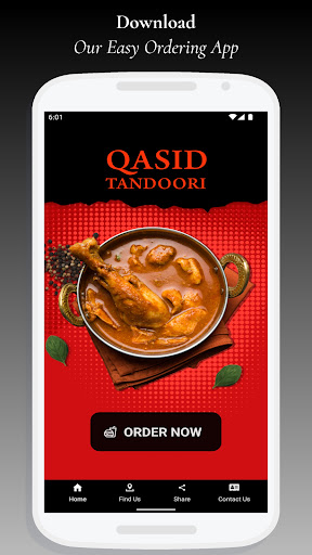 Android application Qasid Tandoori screenshort