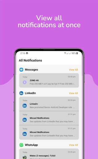 Android application Notification Saver screenshort