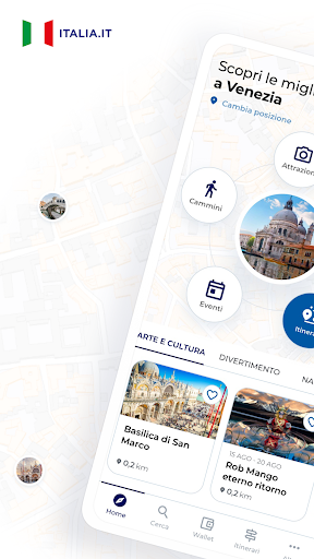 Android application Italia.it -Travelling in Italy screenshort