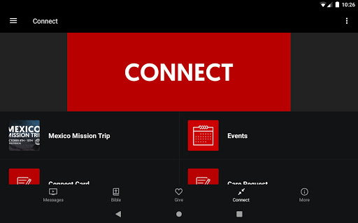 Screenshot of My Centerpoint Church
