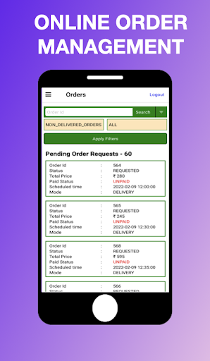 Android application Cart2Mart-Vendor App screenshort