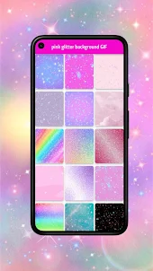 pink glitter background GIF