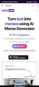 Supermeme AI : Text into Memes